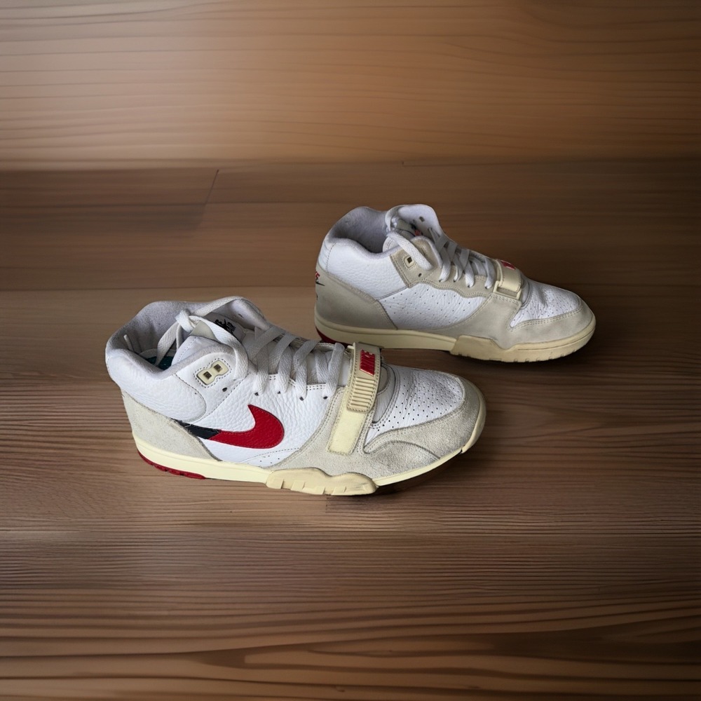 Nike Air Trainer 1 University Red Mens Sneakers DZ2547-100 Size 11 White Red